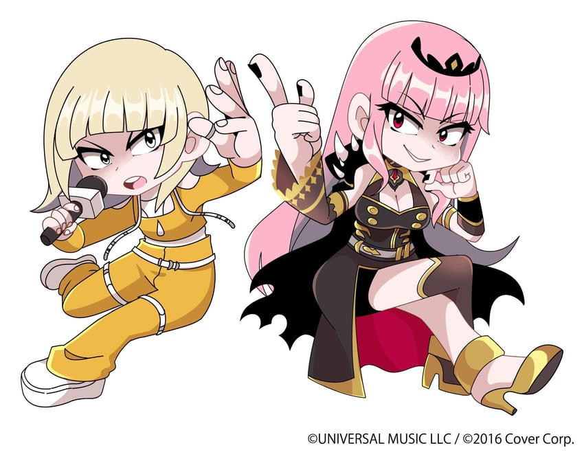 mori calliope and reol (hololive and 2 more) drawn by mori_calliope_(artist)