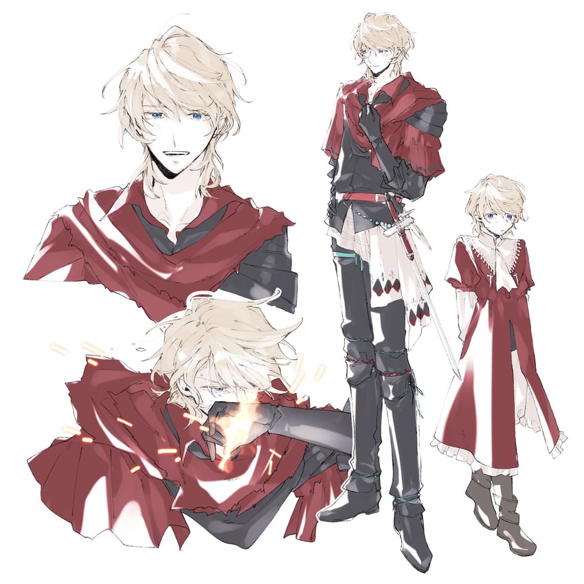 joshua rosfield (final fantasy and 1 more) drawn by momiji409