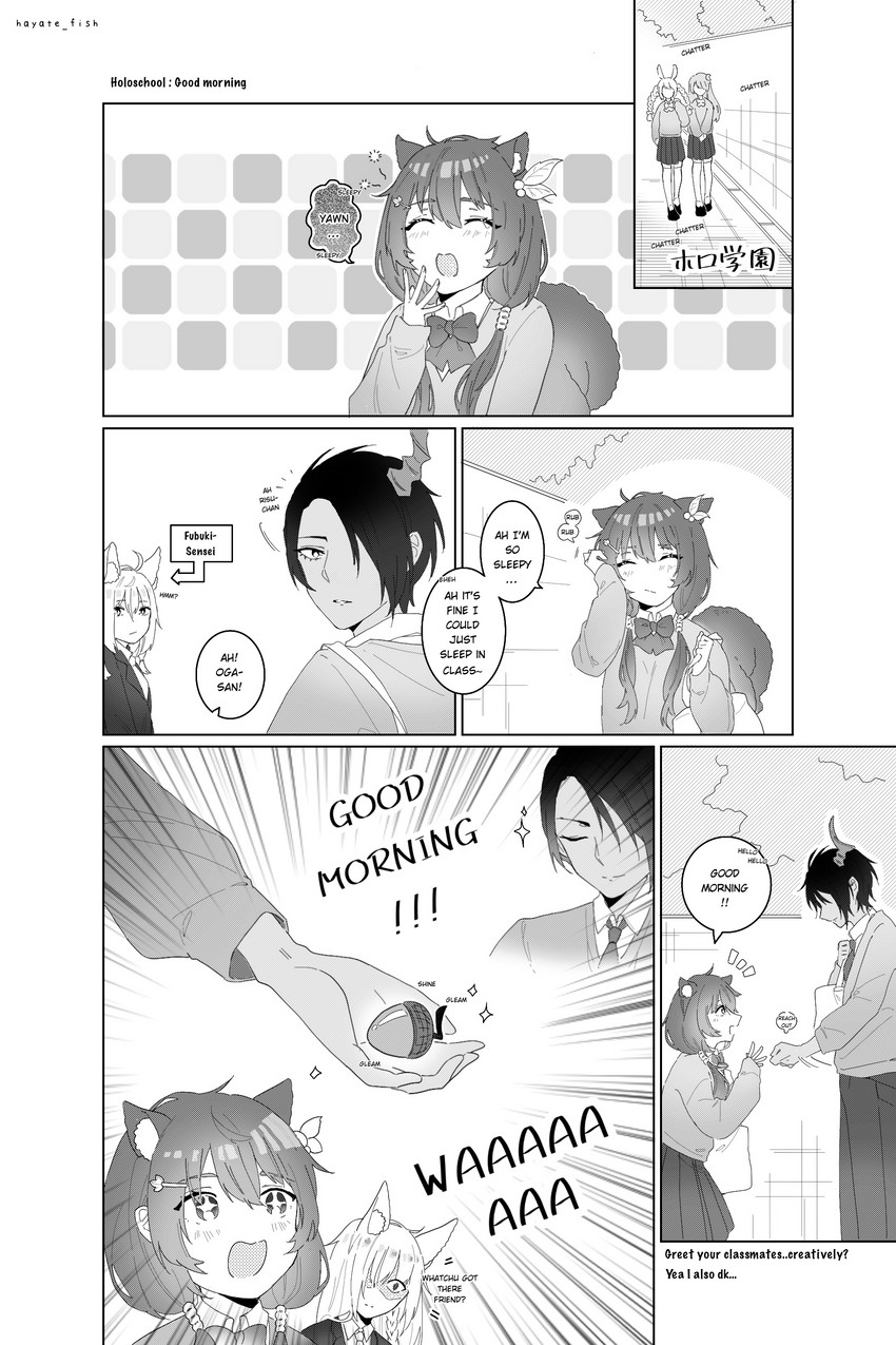 shirakami fubuki, usada pekora, moona hoshinova, ayunda risu, and aragami oga (hololive and 2 more) drawn by hayate_fish