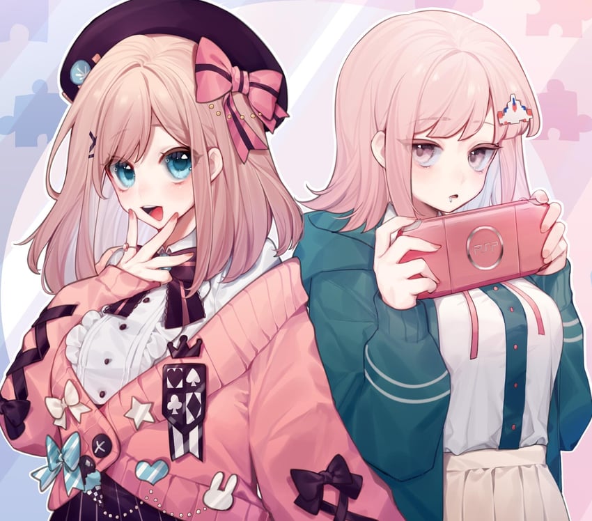 nanami chiaki and suzuhara lulu (nijisanji and 3 more) drawn by chakisine