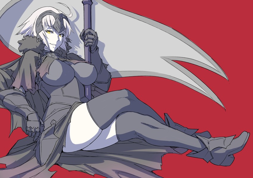 jeanne d'arc alter (fate and 1 more) drawn by mikoyan