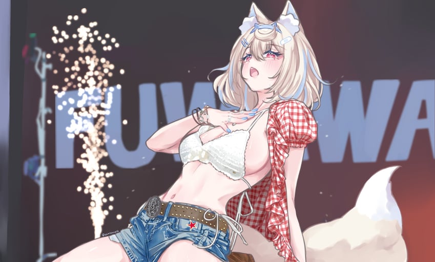 fuwawa abyssgard and kwon eun-bi (hololive and 1 more) drawn by yamiescupid