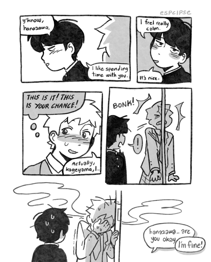 kageyama shigeo and hanazawa teruki (mob psycho 100) drawn by esper-eclipse