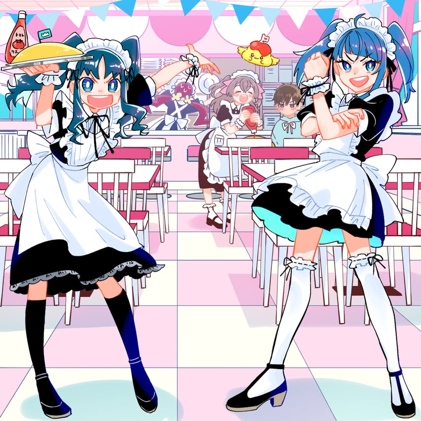 sora harewataru, kurumi erika, hanasaki tsubomi, nagomi yui, shinada takumi, and 2 more (precure and 3 more) drawn by ton_(ton39342104)