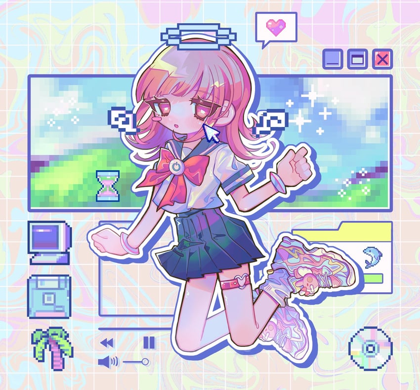 nanami chiaki and monomi (danganronpa and 1 more) drawn by tirashita