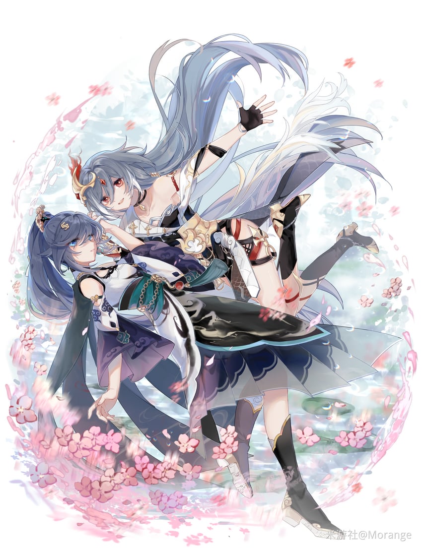 fu hua and herrscher of sentience (honkai and 1 more) drawn by mangzhi_yaoyao