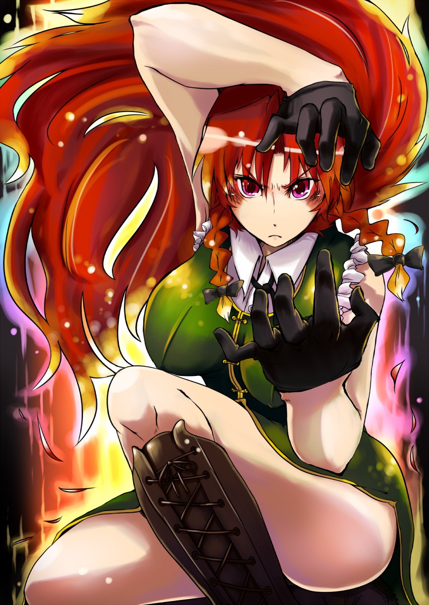 hong meiling (touhou) drawn by hanchi_hannou