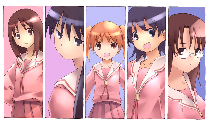 kasuga ayumu, mihama chiyo, sakaki, takino tomo, and mizuhara koyomi (azumanga daioh) drawn by kouno_hikaru