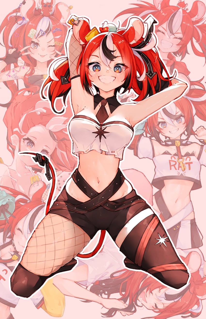 hakos baelz (hololive and 1 more) drawn by ma_draws