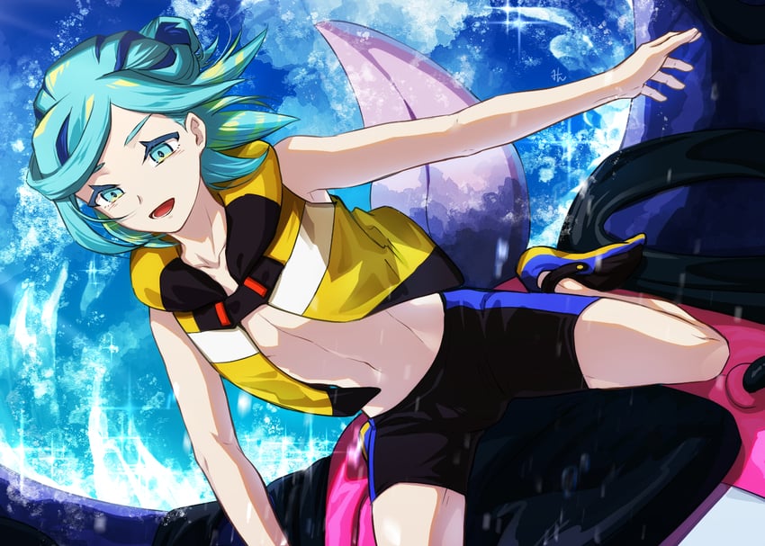 grusha (pokemon and 1 more) drawn by min_(myna8247)