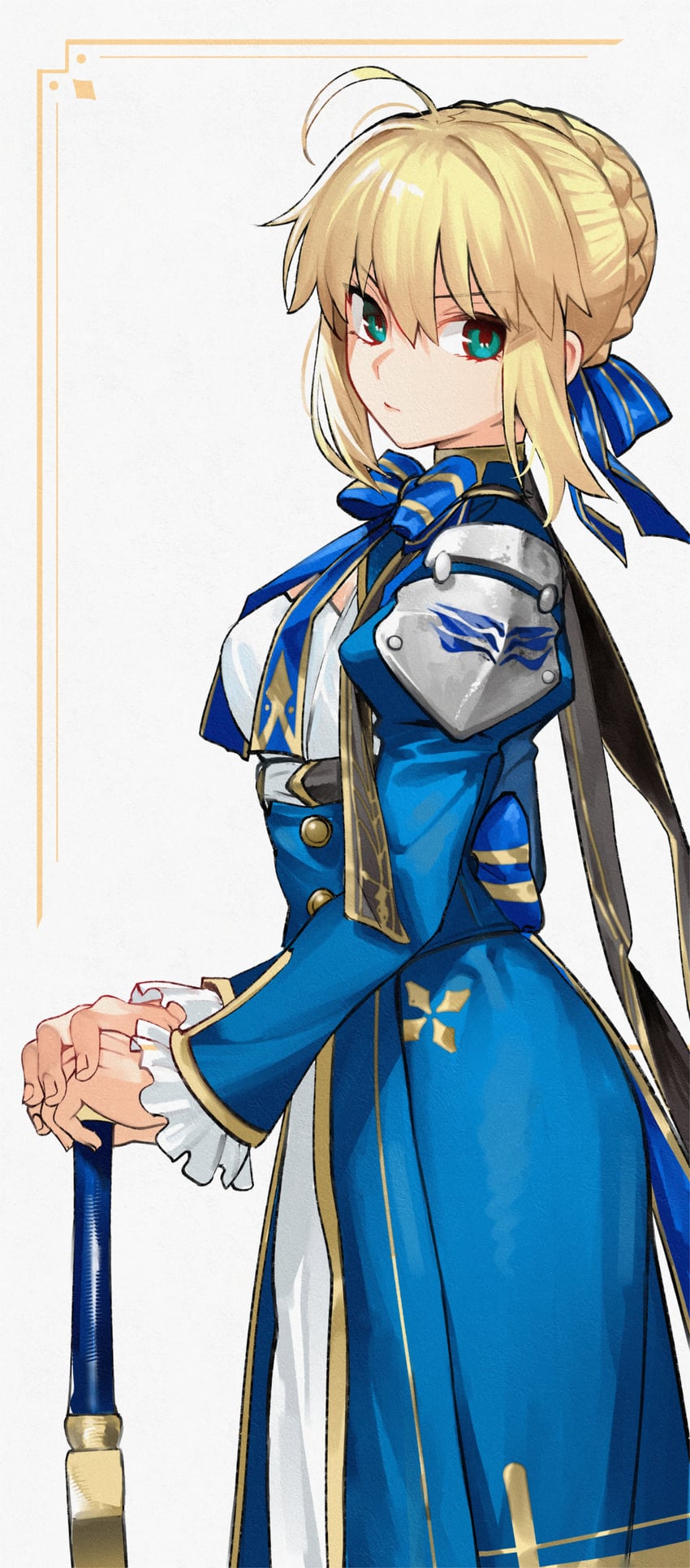 artoria pendragon and saber (fate and 4 more) drawn by kamisato_sora