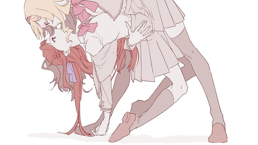 saijou claudine and tendou maya (shoujo kageki revue starlight) drawn by hastune