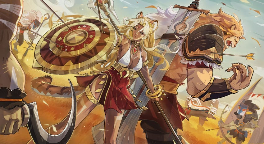 brutus and antandra (afk and 1 more) drawn by xude