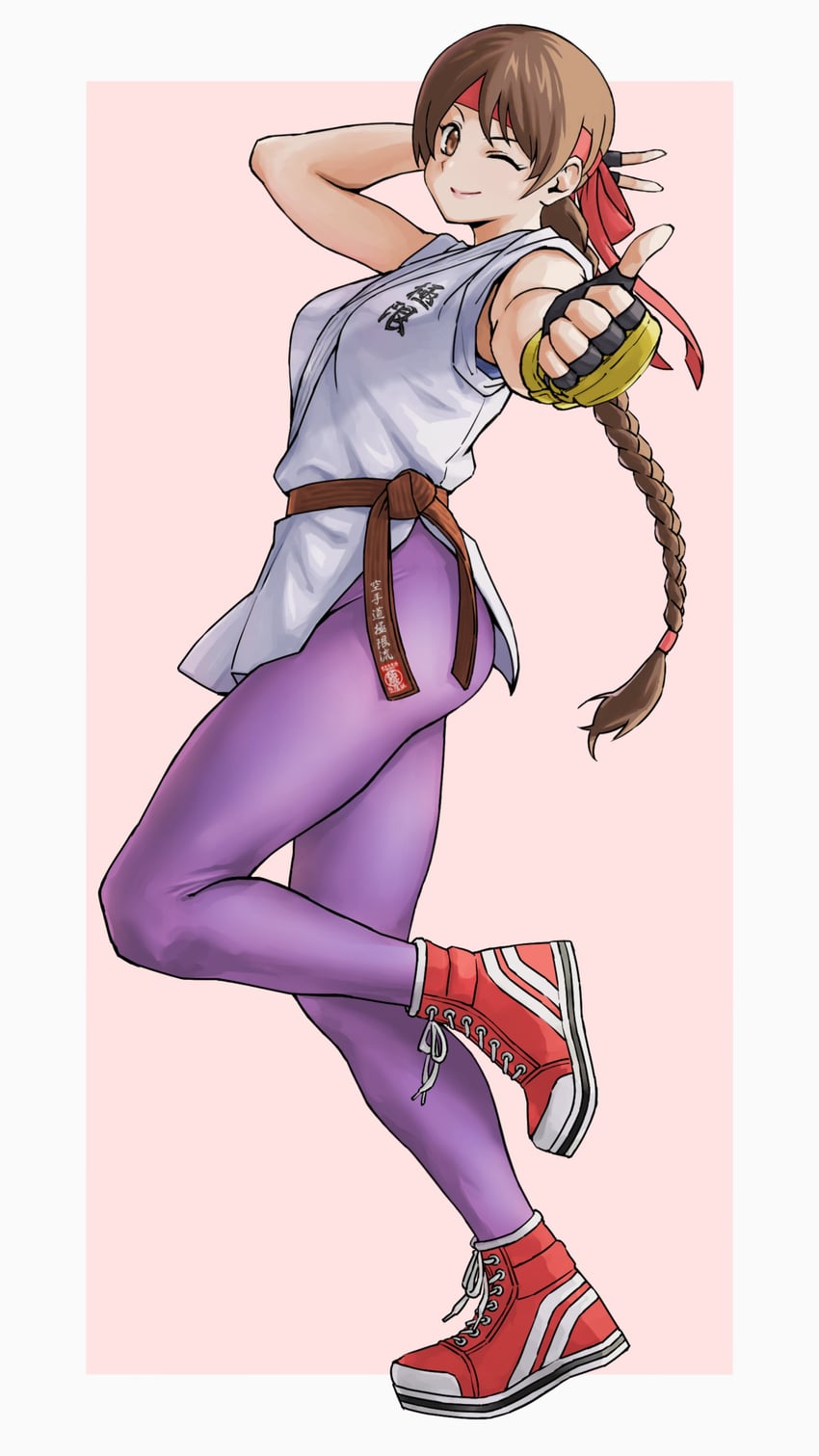 yuri sakazaki (the king of fighters and 2 more) drawn by x_chitch