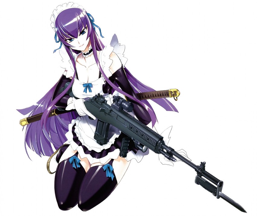 busujima saeko (highschool of the dead) drawn by satou_shouji