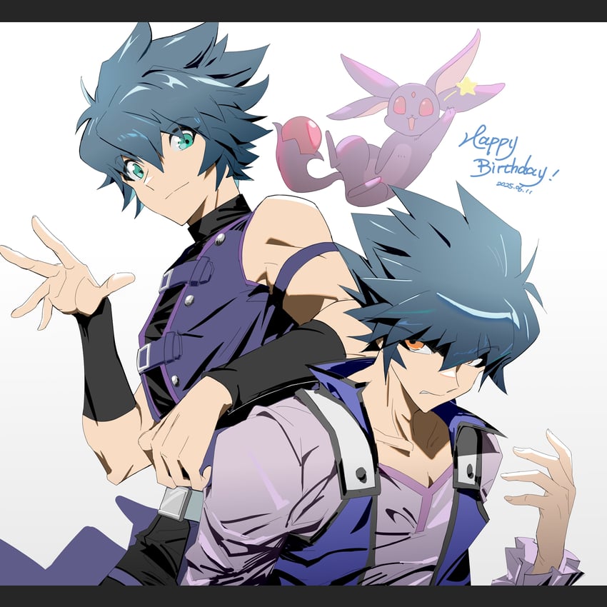 johan andersen and crystal beast ruby carbuncle (yu-gi-oh! and 1 more) drawn by sake_ygo