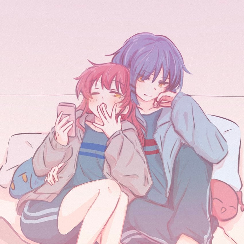 kita ikuyo and yamada ryo (bocchi the rock!) drawn by yakaze_(yakaze1604)