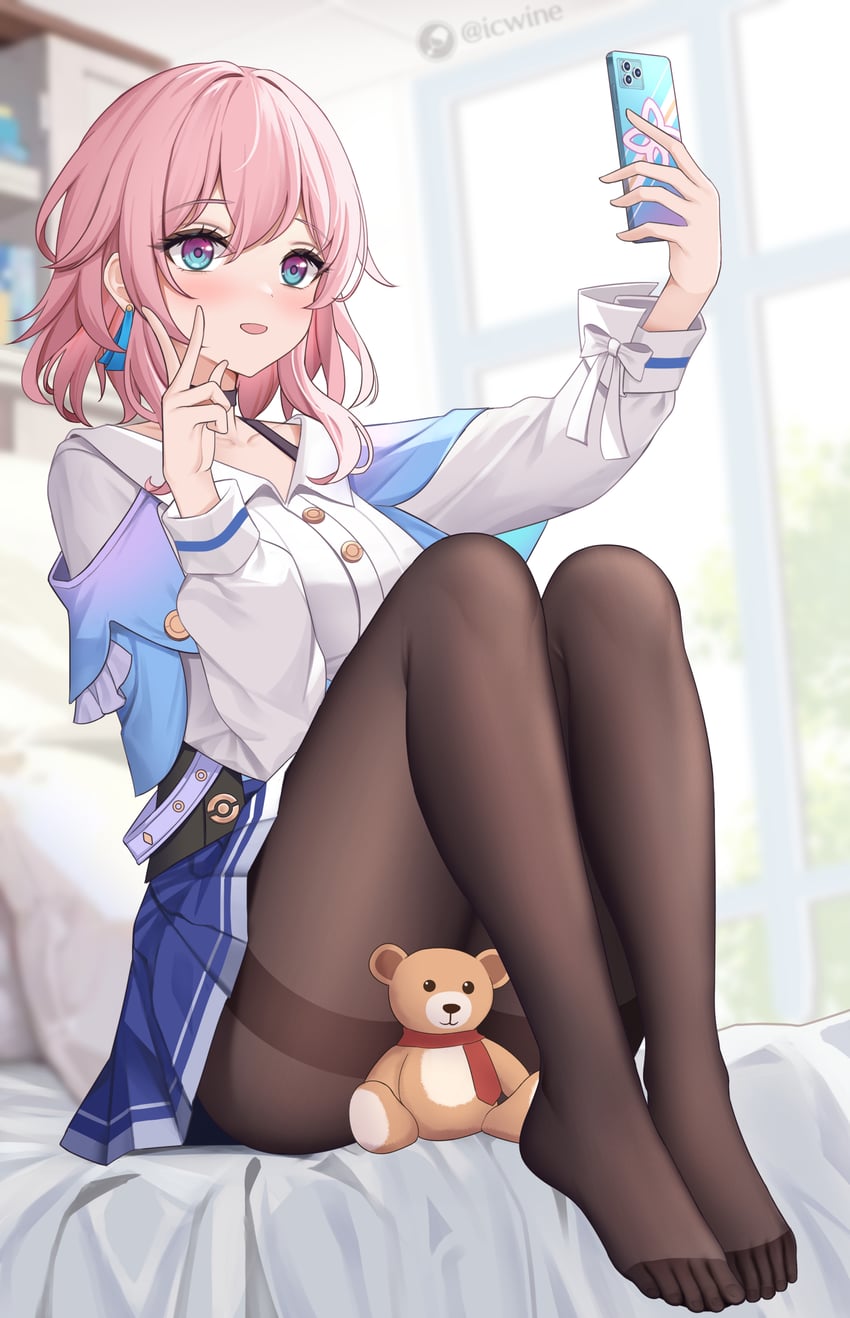 march 7th (honkai and 1 more) drawn by icwine