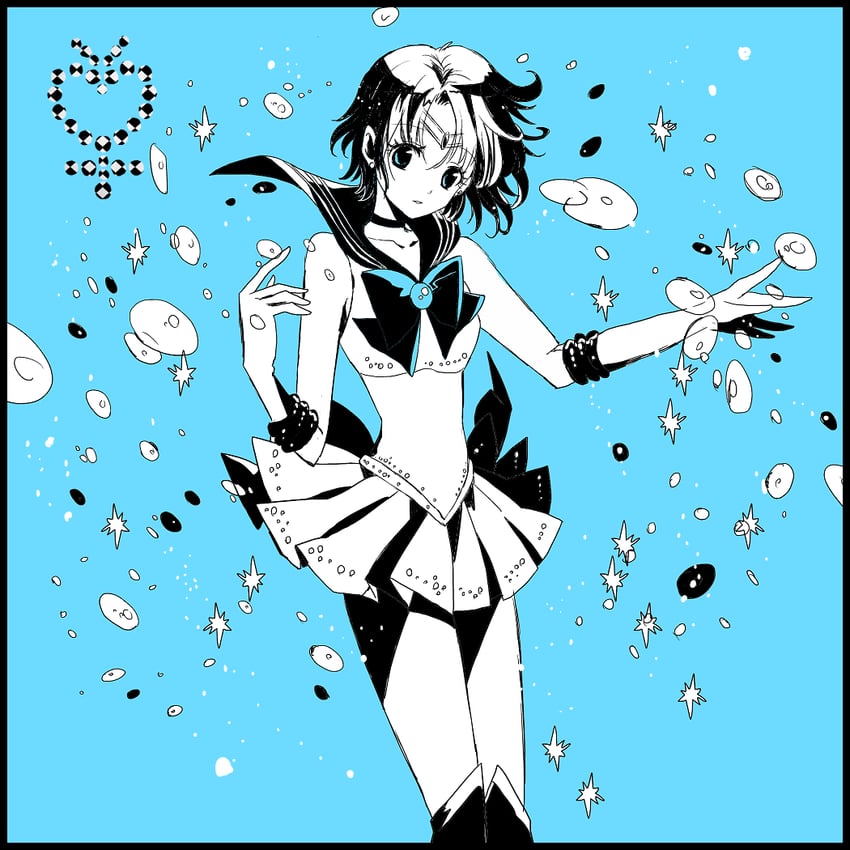 mizuno ami and sailor mercury (bishoujo senshi sailor moon) drawn by usadapan1005