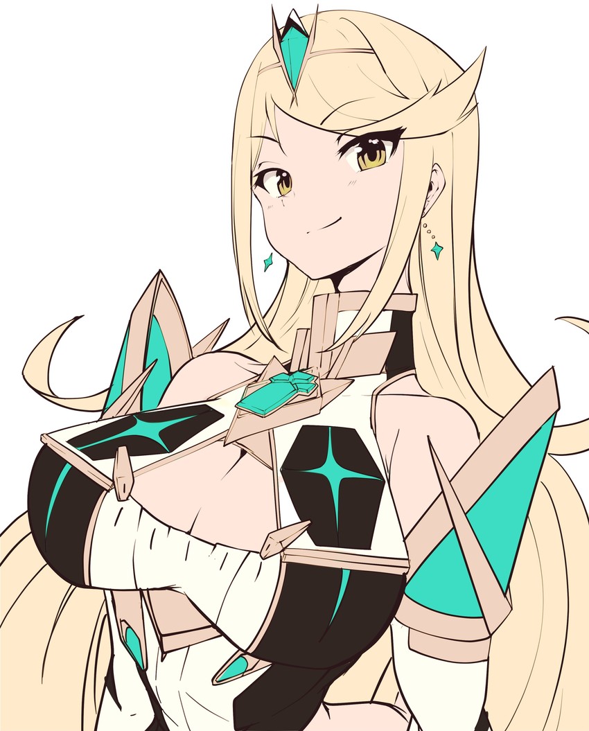 mythra (xenoblade chronicles and 1 more) drawn by risumi_(taka-fallcherryblossom)
