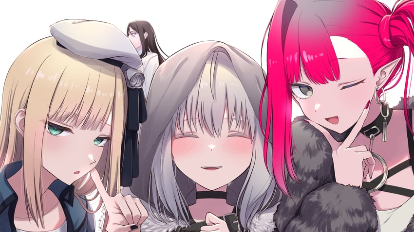 waver velvet, reines el-melloi archisorte, lord el-melloi ii, gray, and baobhan sith (fate and 1 more) drawn by shitsugaikotsu