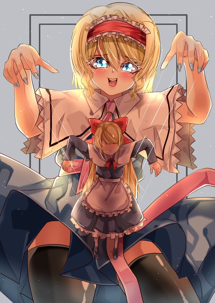 alice margatroid and shanghai doll (touhou) drawn by mahoro_(minase_mahoro)