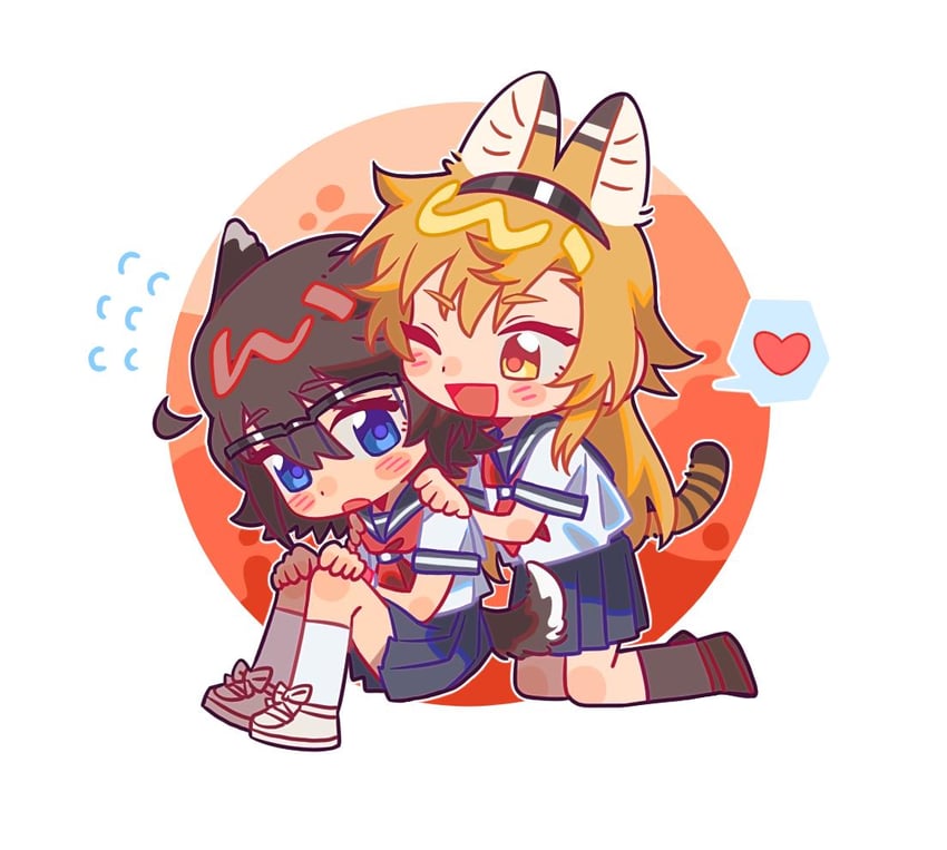 momijiyama teru and koishikawa iko (shy) drawn by jiguang_haibao