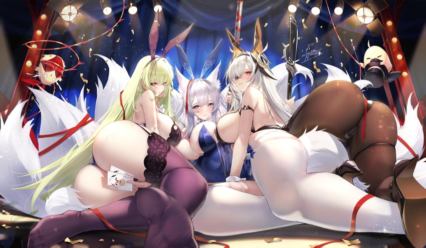 manjuu, shinano, napoli, and fritz rumey (azur lane) drawn by gainoob