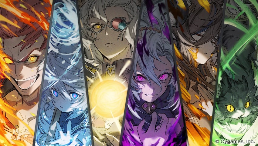 galleon, fediel, wamdus, wilnas, ewiyar, and 1 more (granblue fantasy)