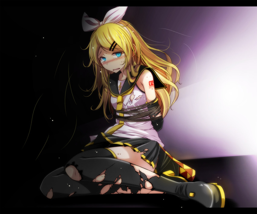 kagamine rin (vocaloid and 2 more) drawn by tsukishiro_saika