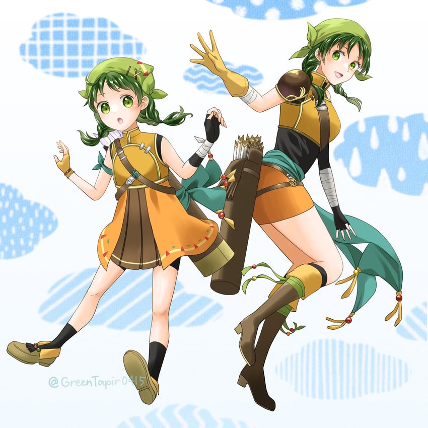 rebecca (fire emblem and 2 more) drawn by midori_no_baku