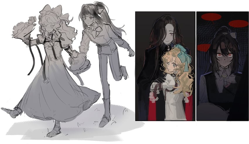 semmelweis, lorelei, and valentina (reverse:1999) drawn by ing_(ing205509)
