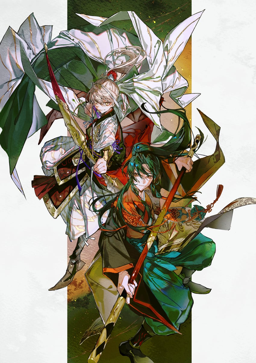 archer and zheng chenggong (fate and 1 more) drawn by mura_karuki