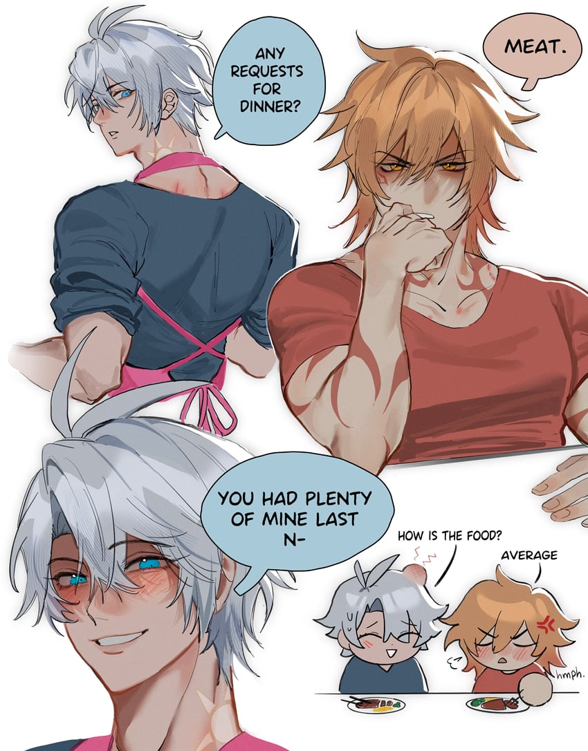 phainon and mydei (honkai and 1 more) drawn by mellowtii