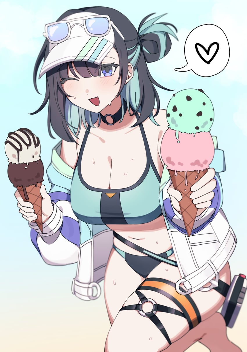debi (black survival and 1 more) drawn by taenyaki
