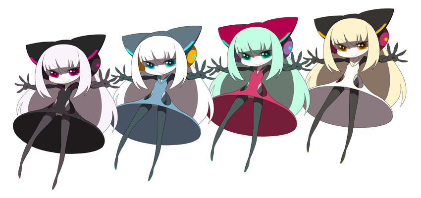 electro emilia and electro alice (original) drawn by ken_(koala)