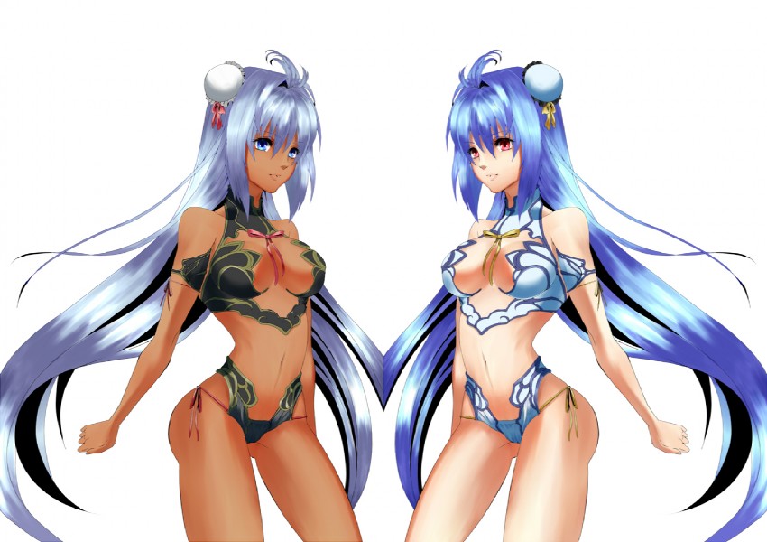 kos-mos and t-elos (xenosaga and 1 more) drawn by kokonoo_no_ginkou