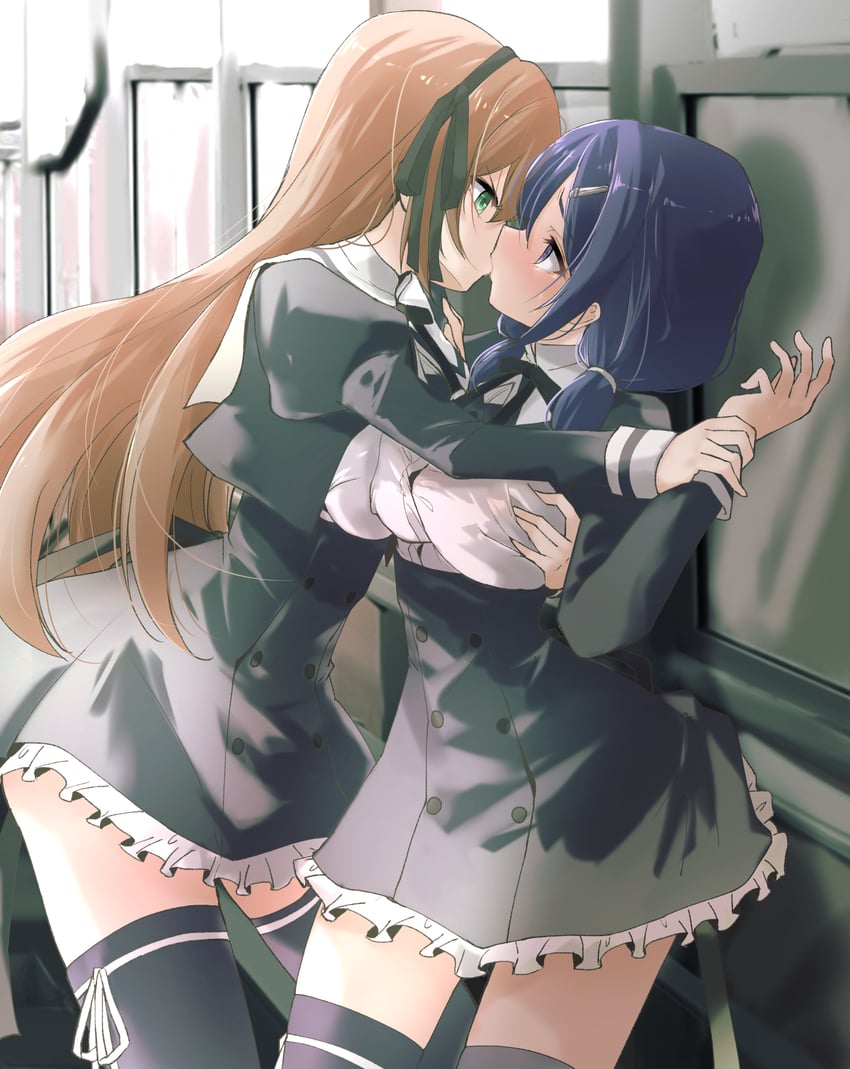 watanabe akane and tamura nagi (assault lily) drawn by urutsu_sahari