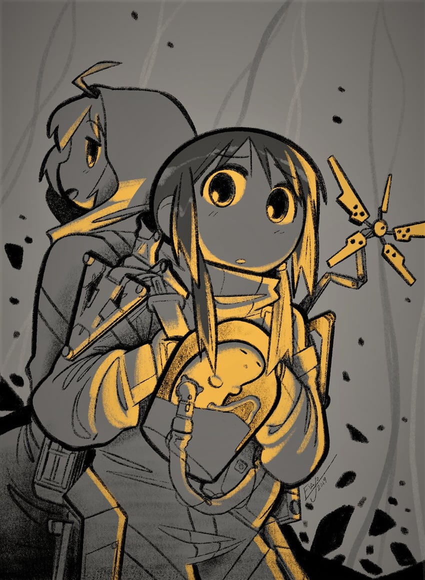 chito, yuuri, and sam porter bridges (shoujo shuumatsu ryokou and 1 more) drawn by murmurlilies