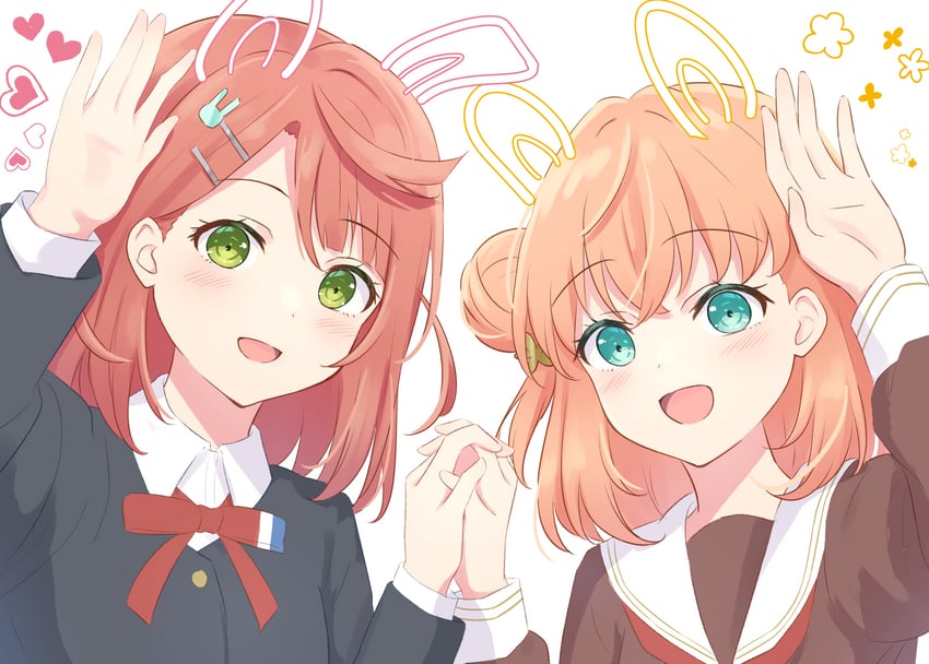 hinoshita kaho and uehara ayumu (love live! and 2 more) drawn by hanazora_satsuki