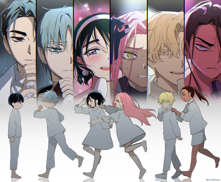 sua, mizi, till, ivan, luka, and 1 more (alien stage) drawn by lucidkana