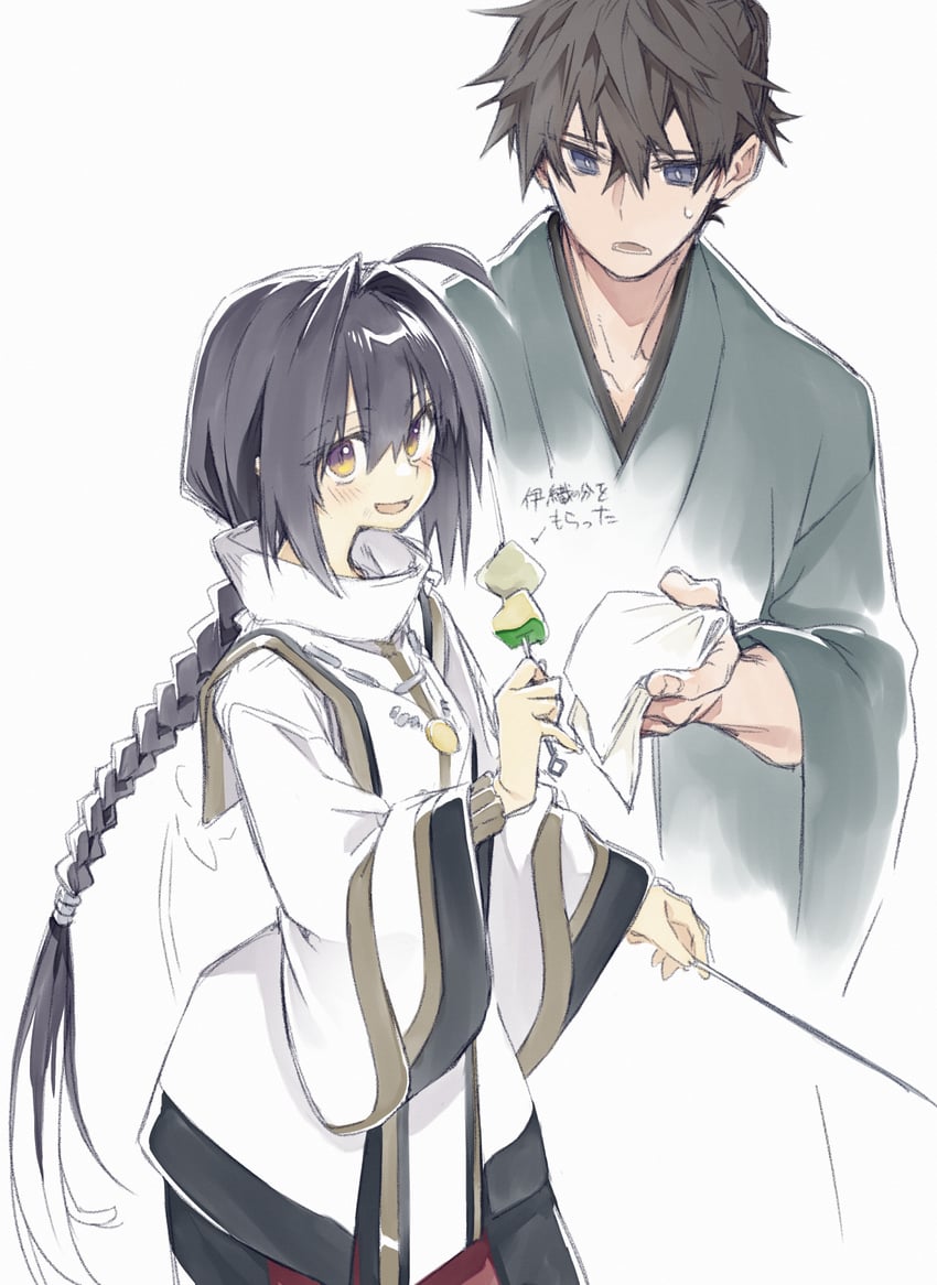 yamato takeru and miyamoto iori (fate and 2 more) drawn by 10mo