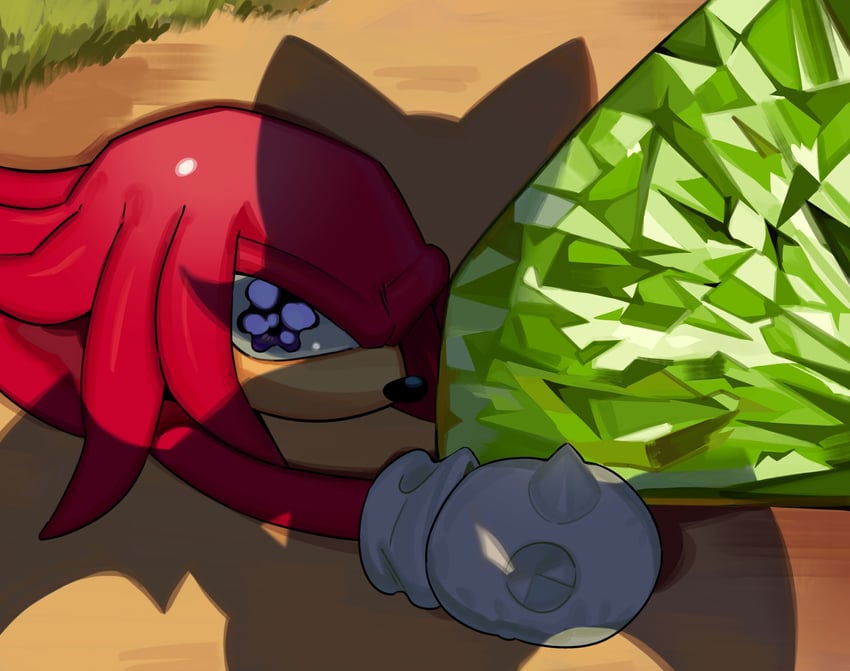 rouge the bat and knuckles the echidna (sonic) drawn by n_jiujiu99