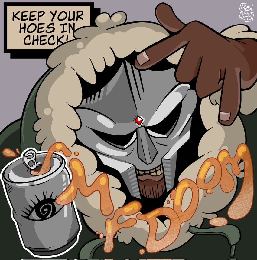 mf doom (real life and 1 more) drawn by metalmeathead