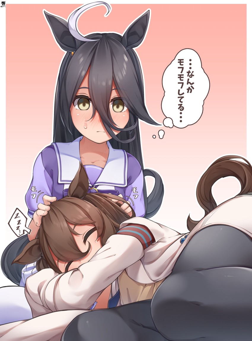 agnes tachyon and manhattan cafe (umamusume) drawn by hibiki_(zerocodo)