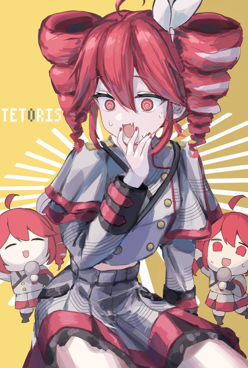 kasane teto (utau and 2 more) drawn by ushiroayu