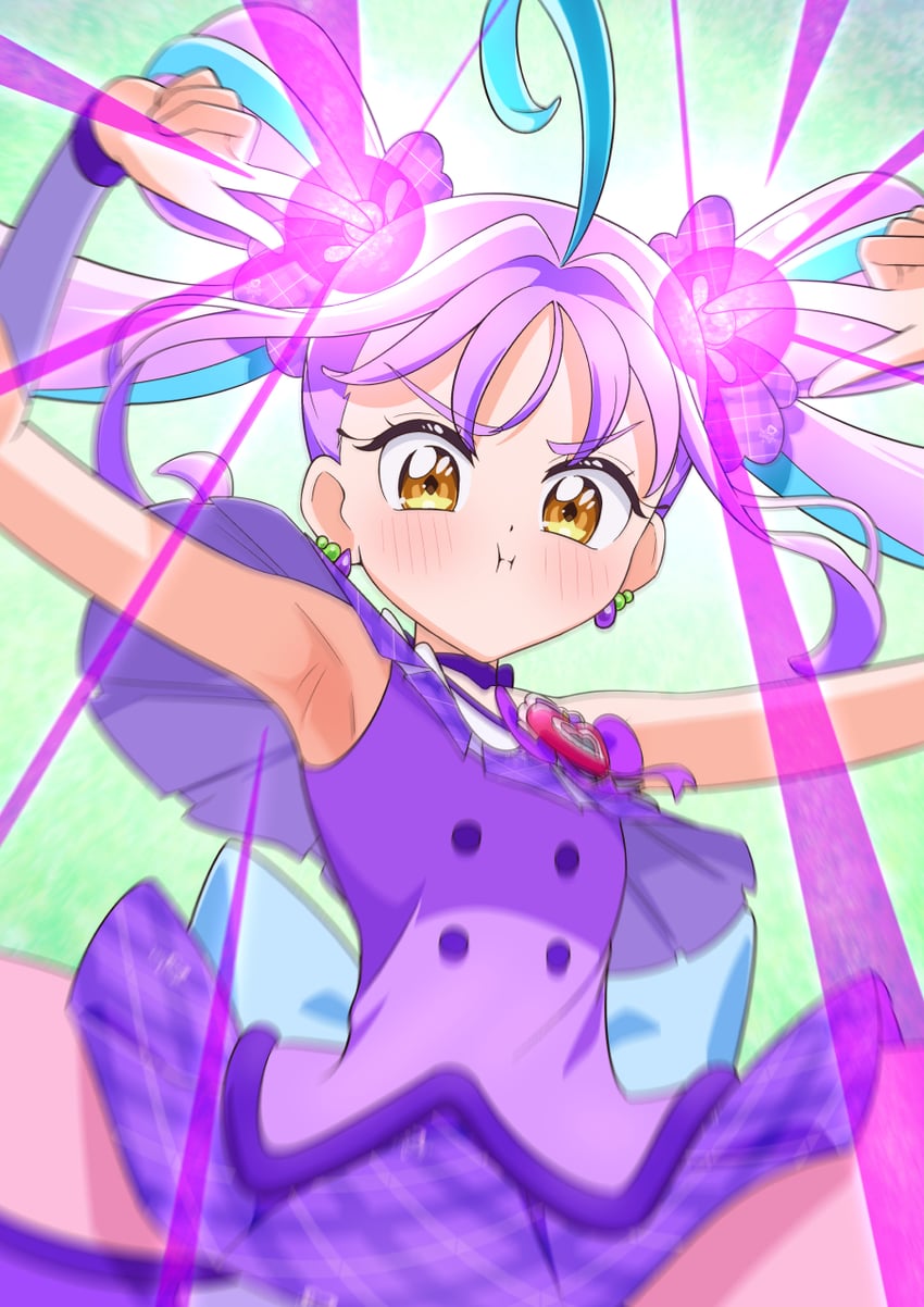 shigure kokoro and cure kyunkyun (precure and 1 more) drawn by tiler_(tiler00)