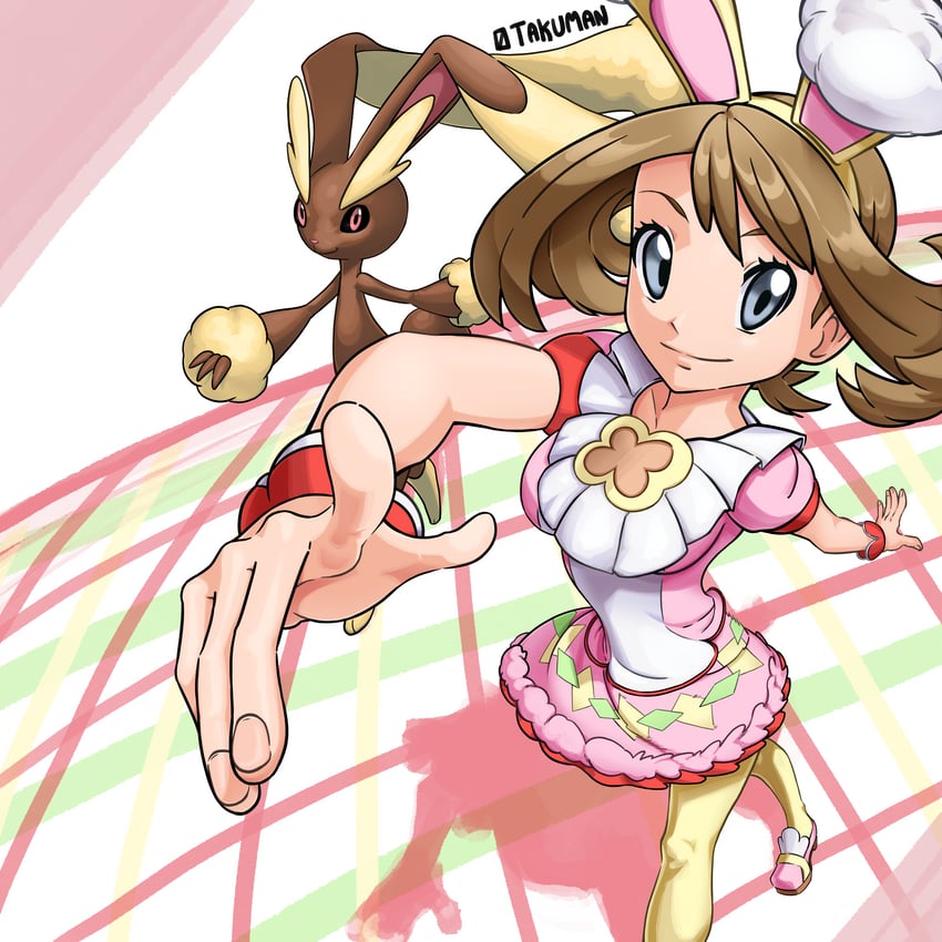 may and lopunny (pokemon and 1 more) drawn by otakuman