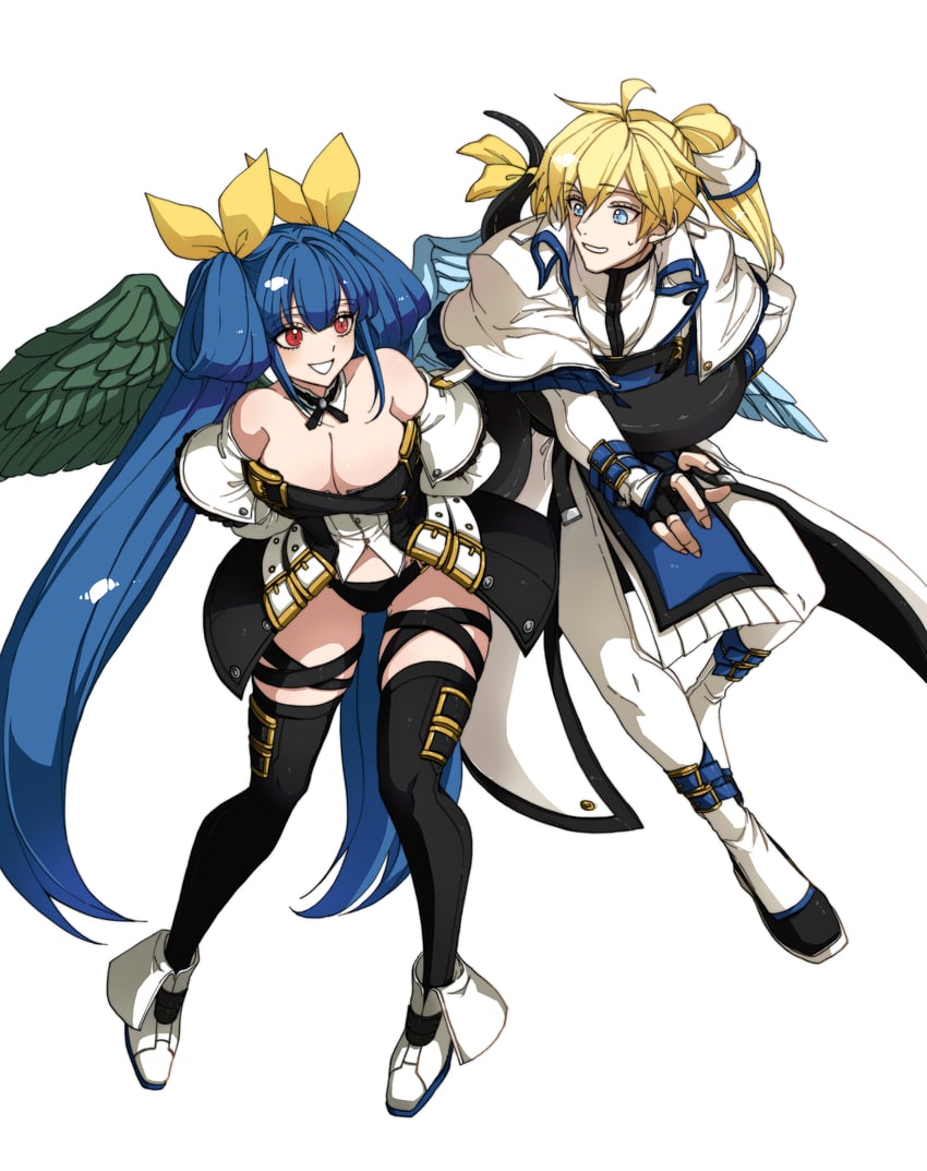 dizzy and ky kiske (guilty gear and 1 more) drawn by ebi_pri_shrimp