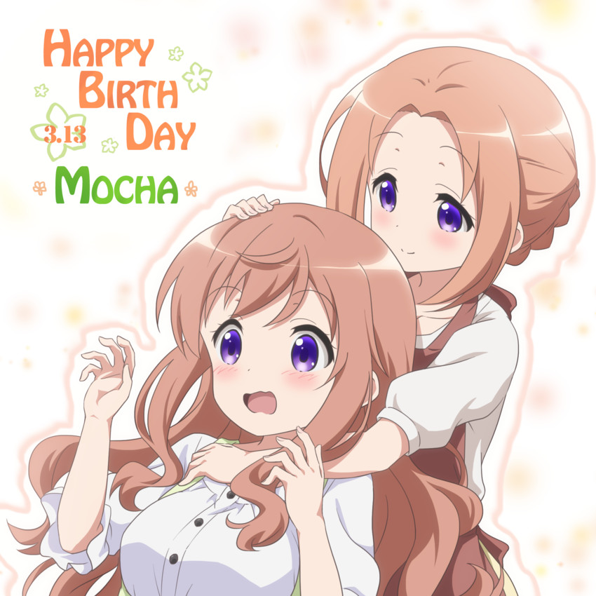 hoto mocha and hoto chiyoko (gochuumon wa usagi desu ka?) drawn by red_star_(toranecomet)